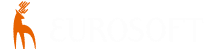 Logo blanco de Eurosoft, empresa especializada en soluciones de software empresarial y automatización de procesos