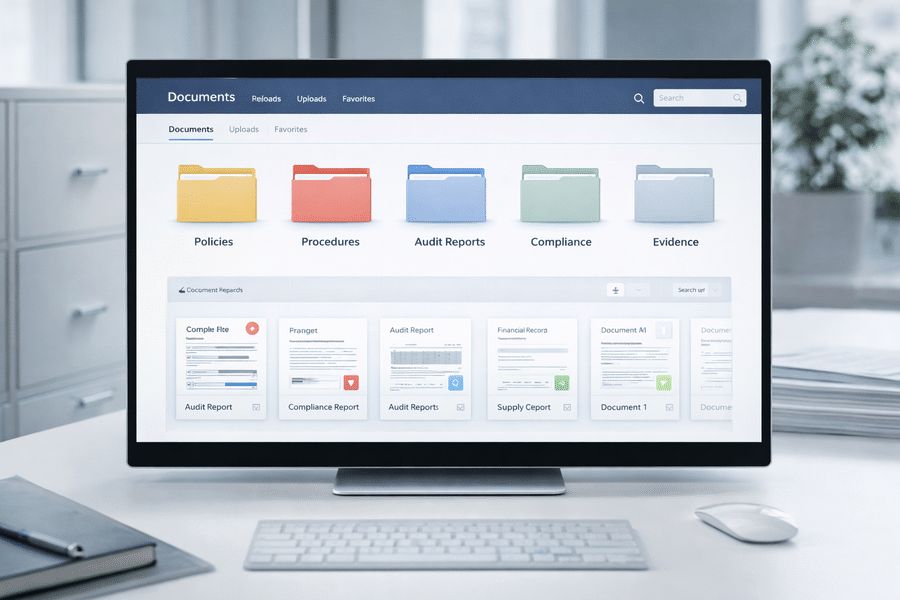 Evidencias documentales dentro de un sistema de gestión de riesgos