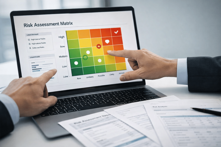 Matriz de riesgos utilizada para evaluar impacto y probabilidad
