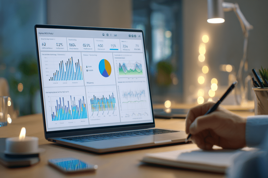 Dashboard de KPIs para medir un programa de mejora continua.