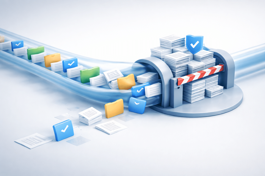 Ejemplo de cuellos de botella detectados mediante el mapeo de procesos